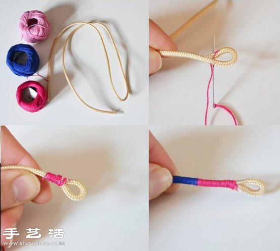 最简单多彩手绳手链DIY制作图解教程