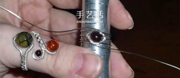 自制完美金属丝作品 金属丝绕线戒指DIY详解