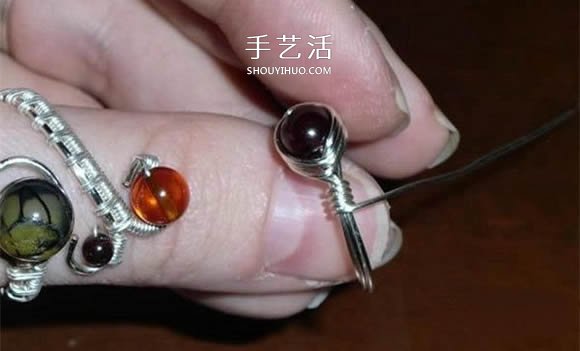 自制完美金属丝作品 金属丝绕线戒指DIY详解