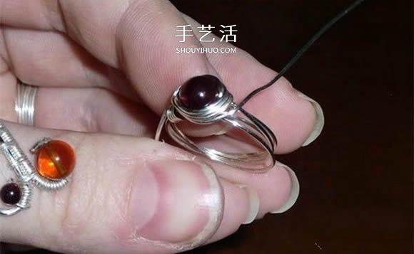 自制完美金属丝作品 金属丝绕线戒指DIY详解