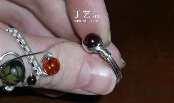 自制完美金属丝作品 金属丝绕线戒指DIY详解