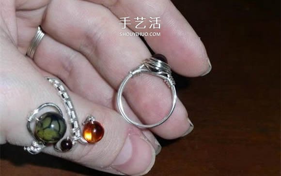 自制完美金属丝作品 金属丝绕线戒指DIY详解