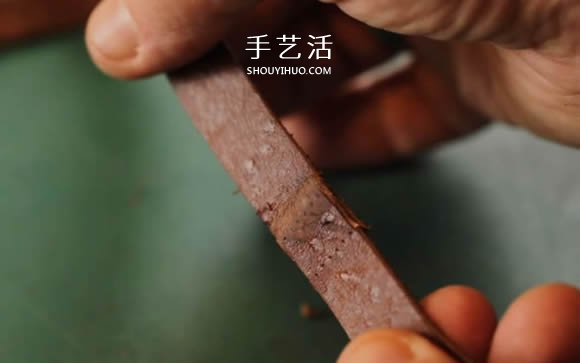 金属垫圈DIY制作皮革手镯 送男友的好礼物！