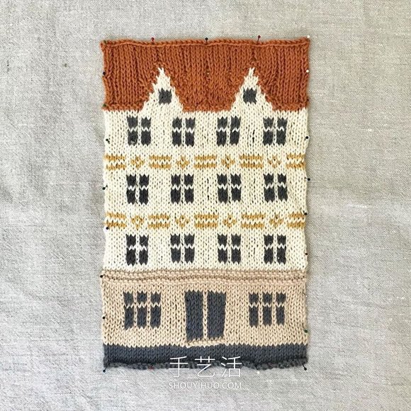 手工编织毯子，灵感来自哥本哈根多彩独特建筑