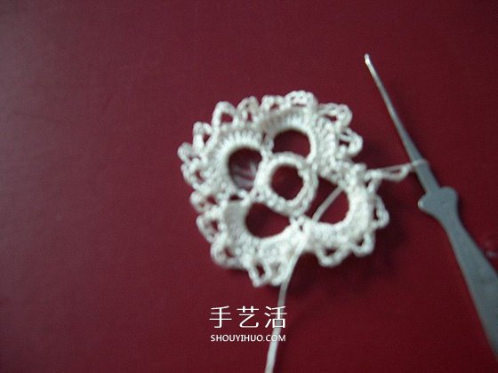 镂空披肩的钩织方法 钩针编织清凉披肩图解
