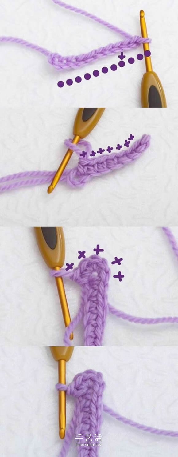 可爱婴儿鞋的钩法图解 钩织宝宝鞋子的教程
