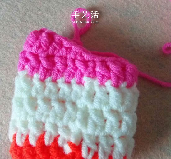 拼色婴儿袜子的编织教程 适合几个月大宝宝