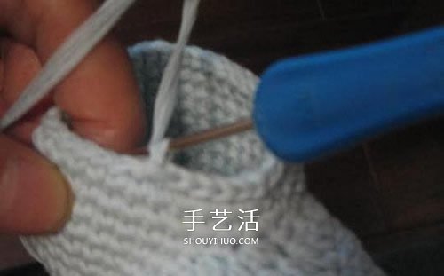 宝宝保暖毛线鞋的编法 手工编织婴儿鞋图解