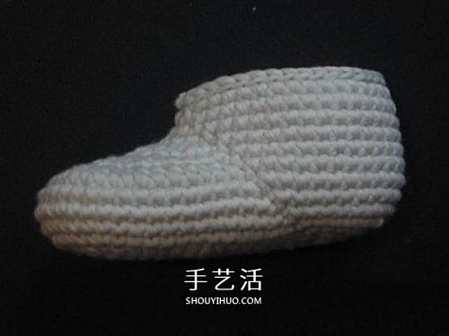 宝宝保暖毛线鞋的编法 手工编织婴儿鞋图解