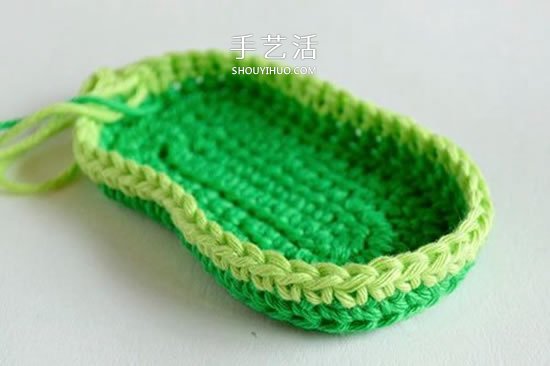 给脚踝也提供保暖！简洁好看宝宝毛线鞋织法