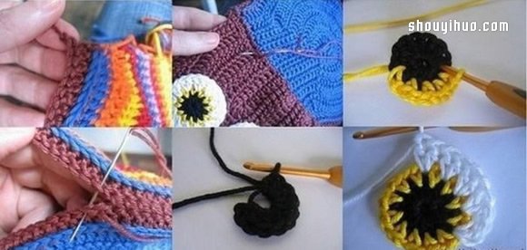 手工针织猫头鹰单肩包的教程带针织花样图