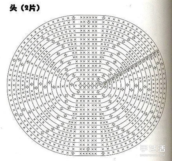 针织小熊零钱包针法图解 可爱小熊零钱包织法