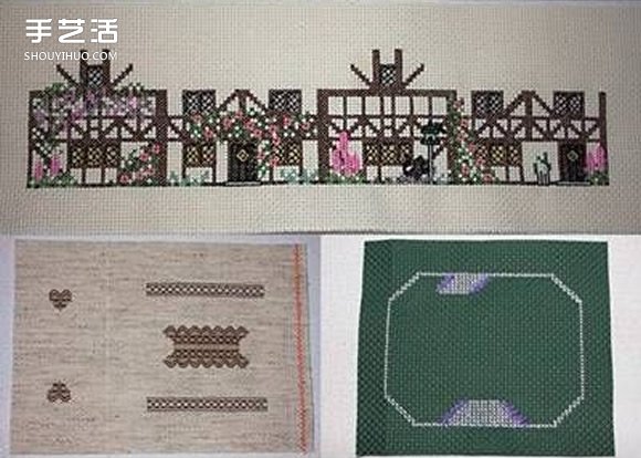 钩针房屋模型手工制作 房子手工艺品钩针DIY