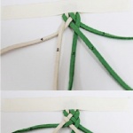 清新绿色手链的编织教程