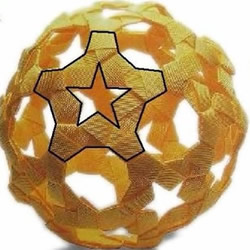 镂空花球的折法图解 手工折纸花球步骤教程