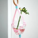 绳结创意DIY悬挂花瓶架