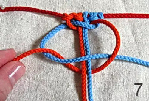 10种用4根绳编织的绳编的编法图解教程