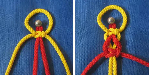 10种用4根绳编织的绳编的编法图解教程