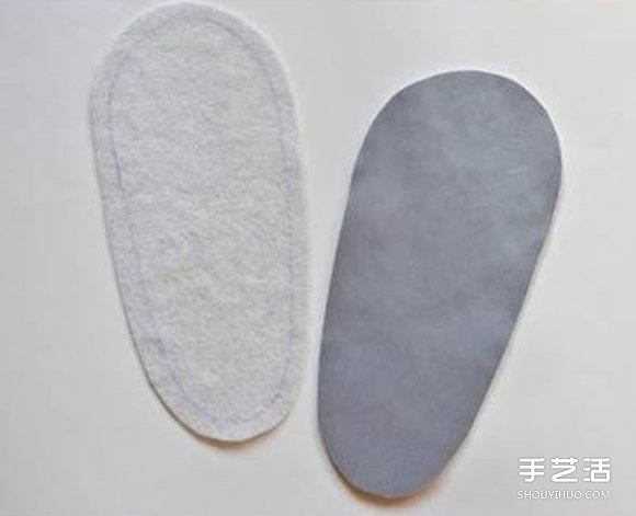 手工布艺宝宝靴子图纸 婴儿靴子的做法教程