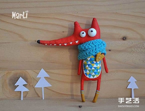 搞怪的动物布偶图片 夸张造型布艺玩偶作品