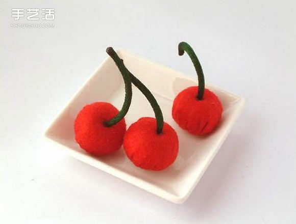 不织布美食模型图片 手工布艺水果食物作品