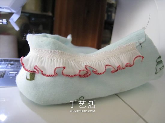 宝宝蒲包鞋的做法图解 婴儿豆渣饼鞋制作方法