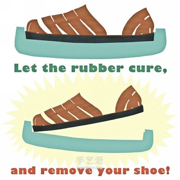 不需要针线或胶水 用折纸方法做一双皮革鞋子