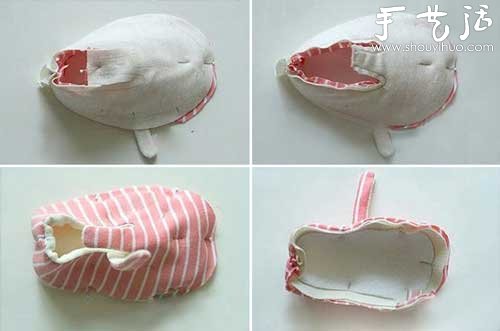 手工布艺制作可爱又舒适的婴儿鞋