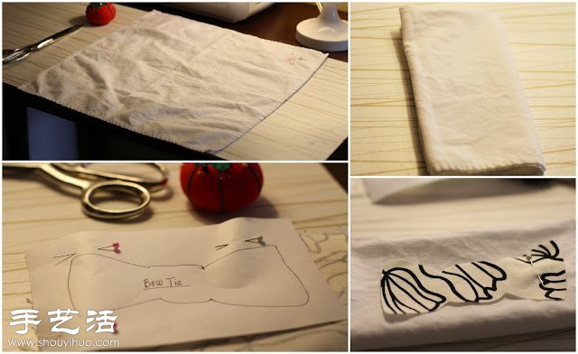 布艺+创意 手工制作充满可爱元素的餐巾~