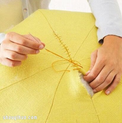 不织布手工制作家居布艺凳子图解教程