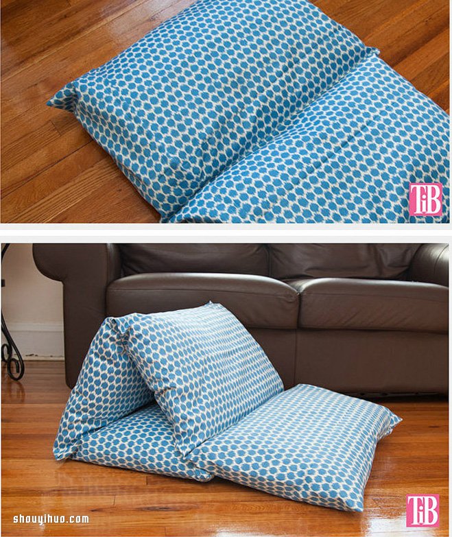 长形布艺懒人沙发DIY 可平躺也以可依靠