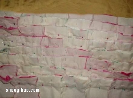 碎布头废物利用制作保护性超好婴儿床、收纳篮