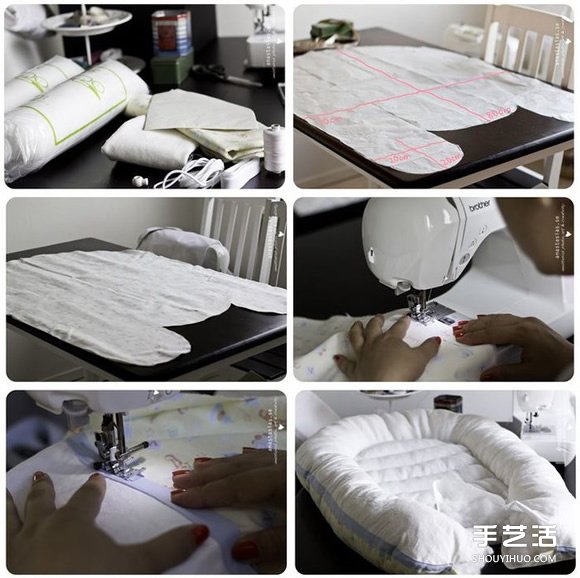 不织布婴儿床手工制作 可爱布艺婴儿床DIY方法