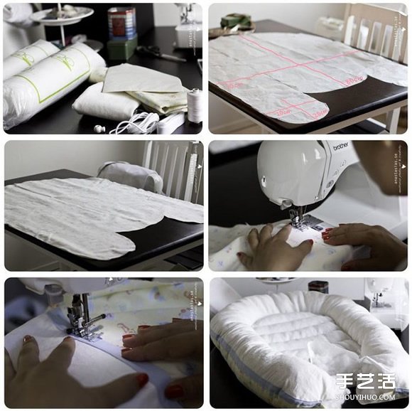不织布婴儿床手工制作 可爱布艺婴儿床DIY方法