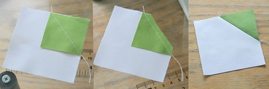 对角线车缝的小技巧 不织布车缝直线条的方法