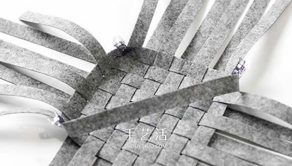 布条编织收纳篮图解 布艺收纳篮的编织方法
