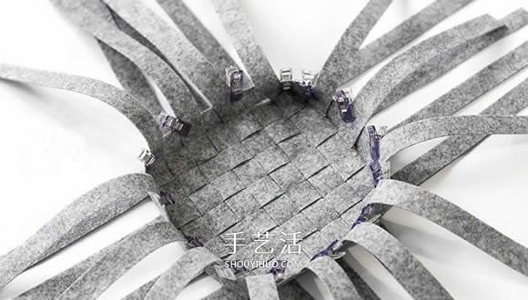布条编织收纳篮图解 布艺收纳篮的编织方法