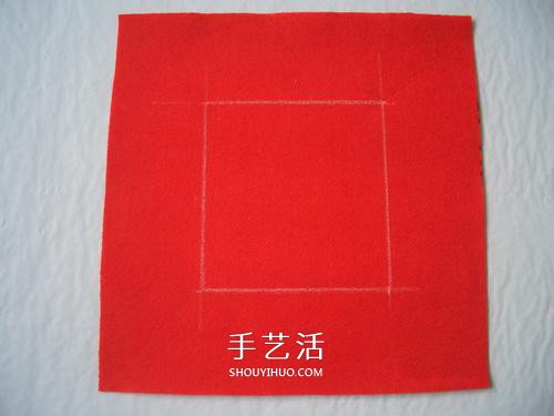 不织布收纳盒图纸教程 手工布艺盒子制作图解