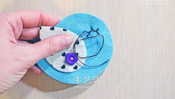 不织布小鸟冰箱贴DIY 手工布艺小鸟冰箱贴制作