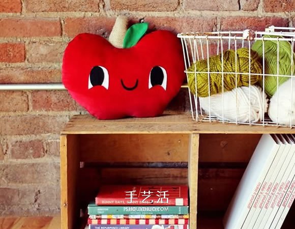 自制红苹果抱枕的方法 跟着图纸做很简单！