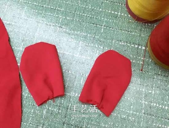 不织布婴儿帽的做法 手工布艺兔子宝宝帽制作