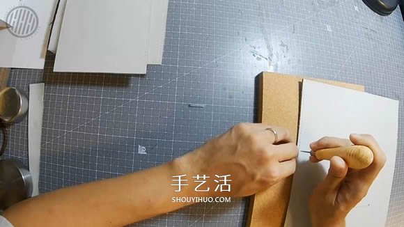 自制简约时尚皮革纸巾盒的手工制作教程