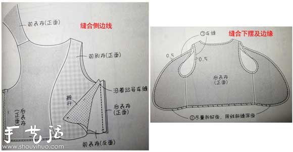 DIY可以正反穿的马甲