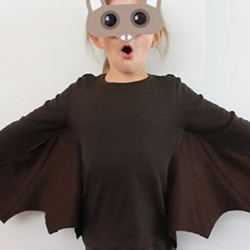 儿童蝙蝠衣制作方法 自制万圣节蝙蝠服装图解