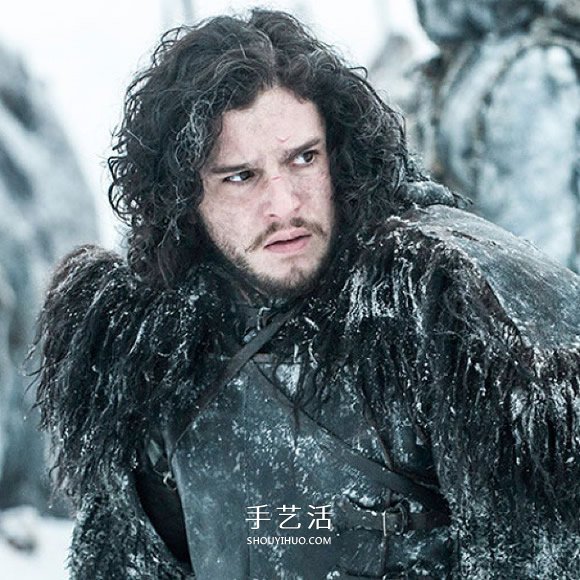 自制Jon Snow毛披肩 你仅需要一条宜家地毯！