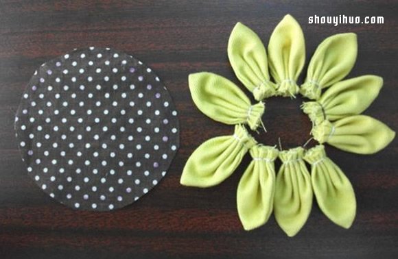 不织布向日葵太阳花 简单的手工布艺教程