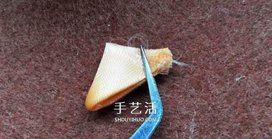 丝带手工制作梅花图解 做成漂亮的胸花或发饰