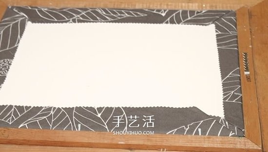 简易不织布装饰画制作 手工布艺装饰画DIY图解