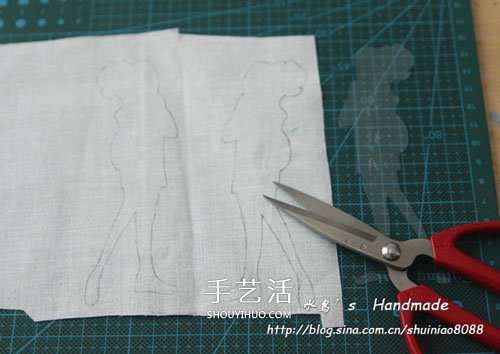 手工刺绣布艺书签制作 可爱的小女孩书签DIY