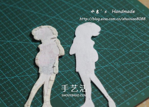 手工刺绣布艺书签制作 可爱的小女孩书签DIY